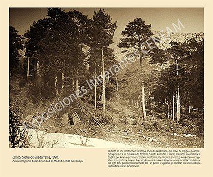 Chozo. Sierra de Guadarrama, 1890.
Archivo Regional de la Comunidad de Madrid. Fondo Juan Moya.