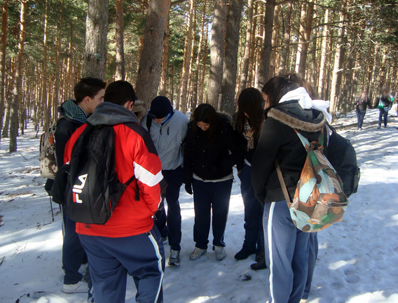 Recorrido con nieve para descubrir algunos usos sostenibles de la naturaleza