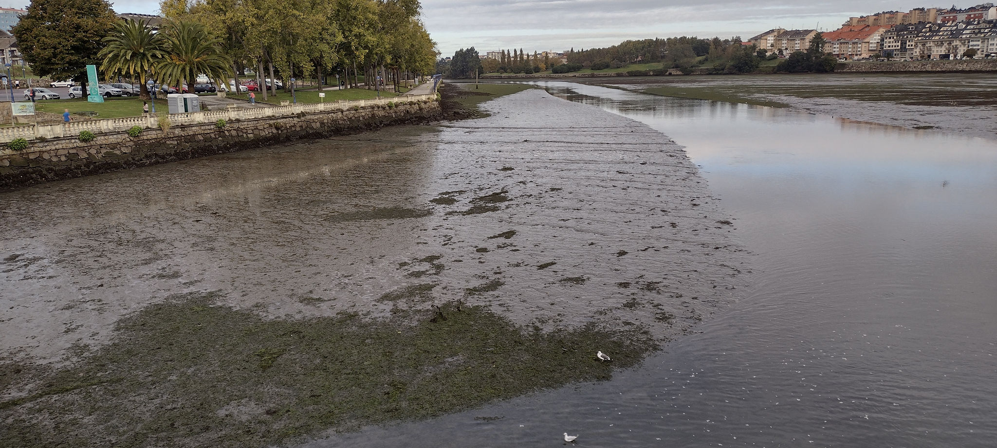 Antes de las obras. Zona puente del Burgo