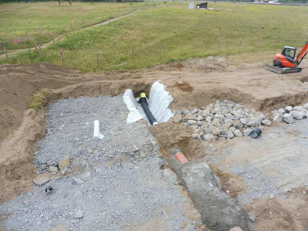 Recuperación ambiental de la playa de Santiago. Durante las obras.
