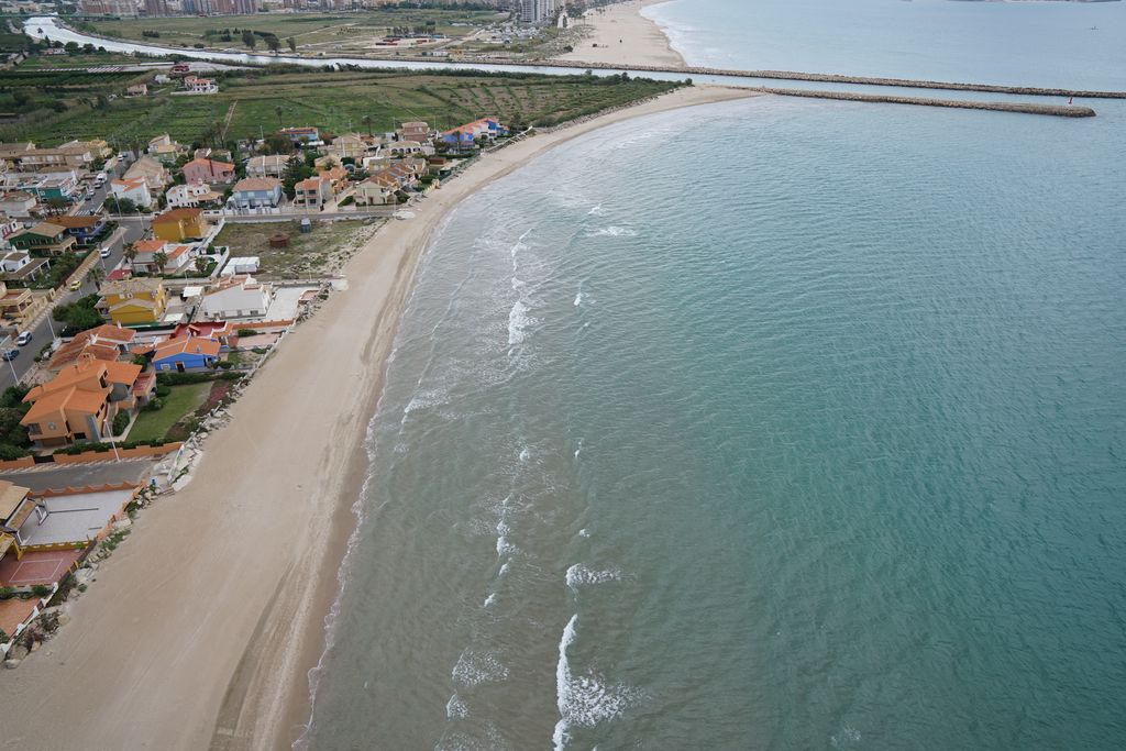 Playa del Marenyet. Antes de las obras