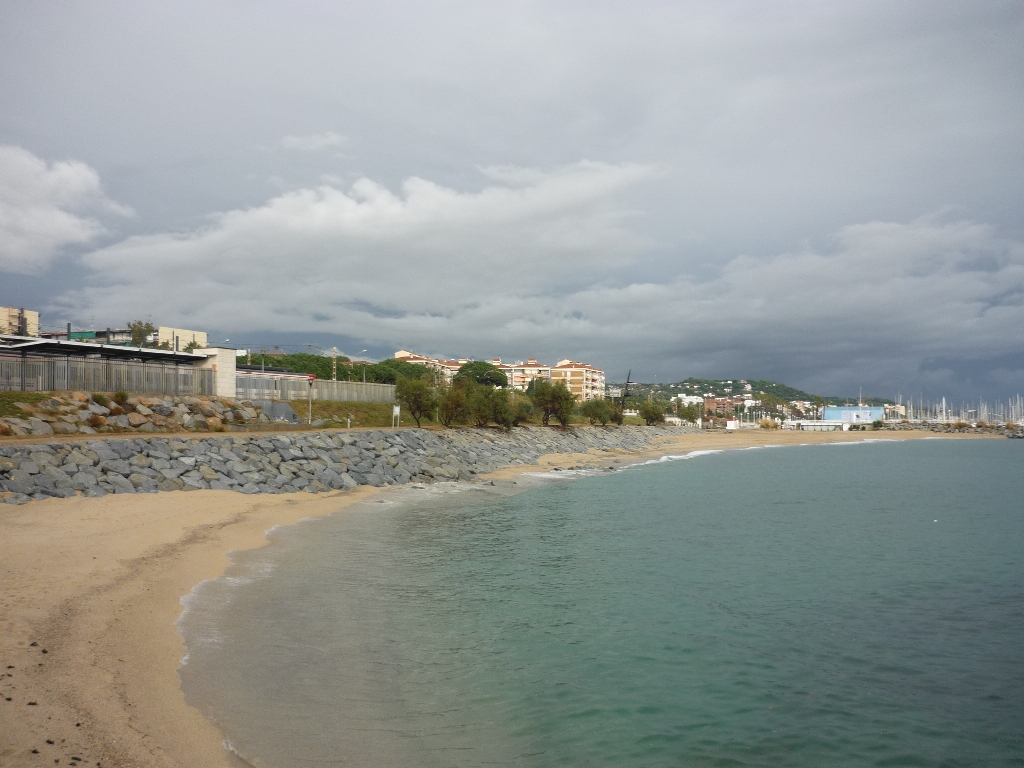 Protección de un tramo del frente marítimo de Sant Andreu de Llavaneres (Después de las obras)