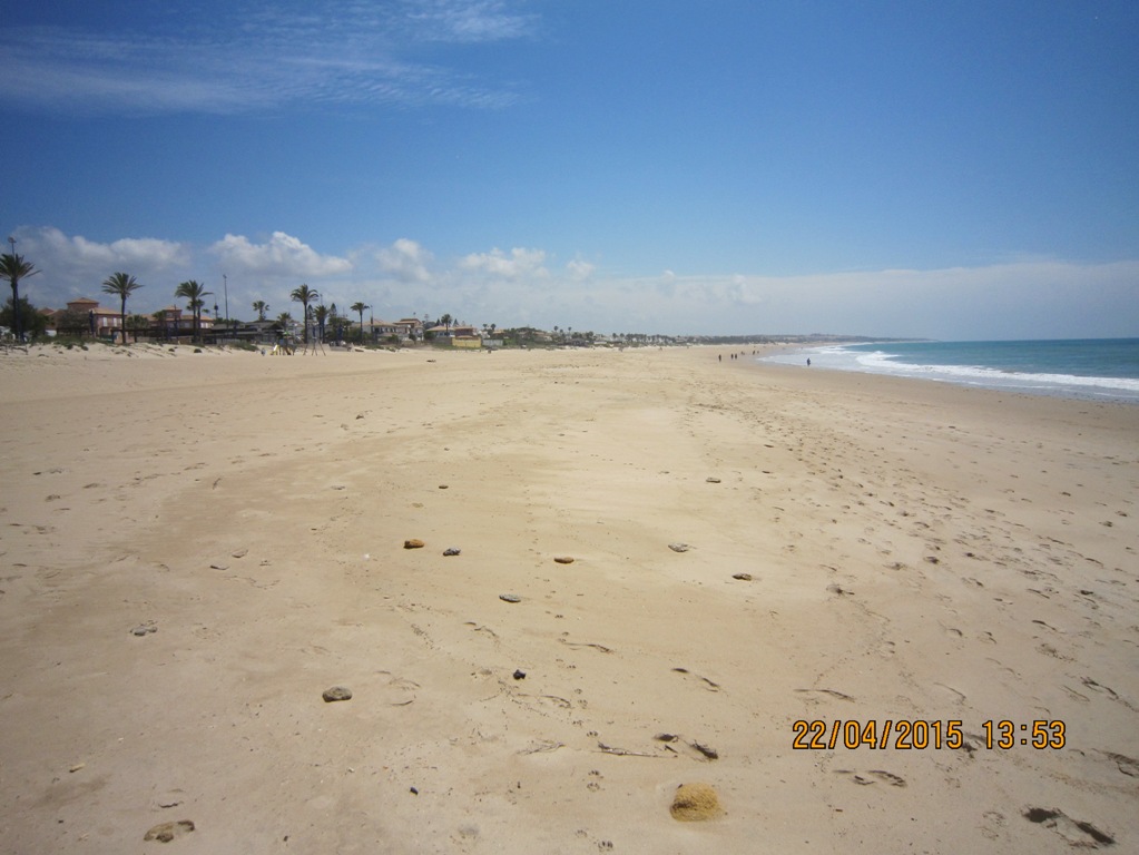 Playa de la Barrosa. Antes