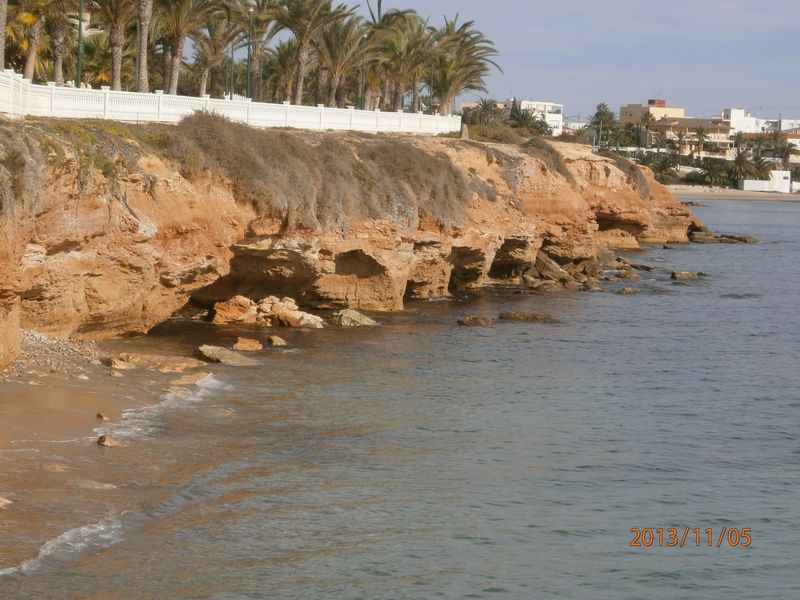 Recalce de talud bajo el paseo de El Sardinero (Antes de las obras)