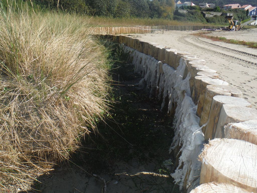 Antes de las obras (playa de Espasante (Ortigueira))