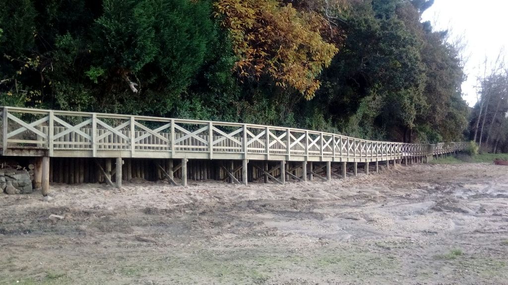 Después de las obras (playa de San Valentín (Fene))