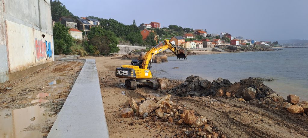 Durante las obras. 