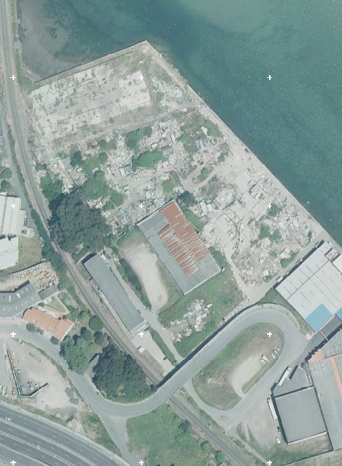 Antes de las obras. Imagen aérea
