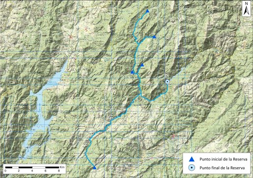 Mapa detalle Río Segura desde cabecera hasta embalse de Anchuricas