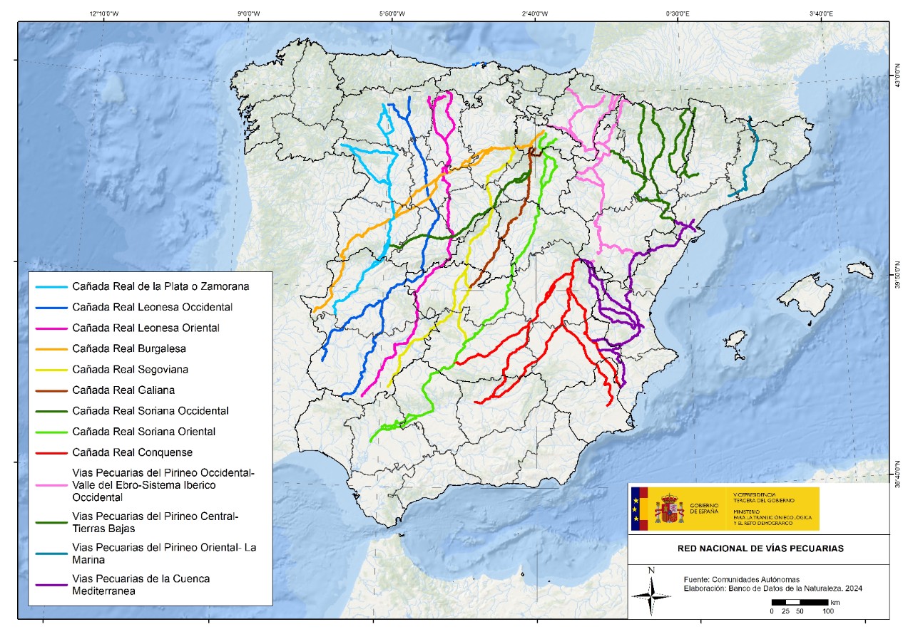 Mapa Vías Pecuarias 