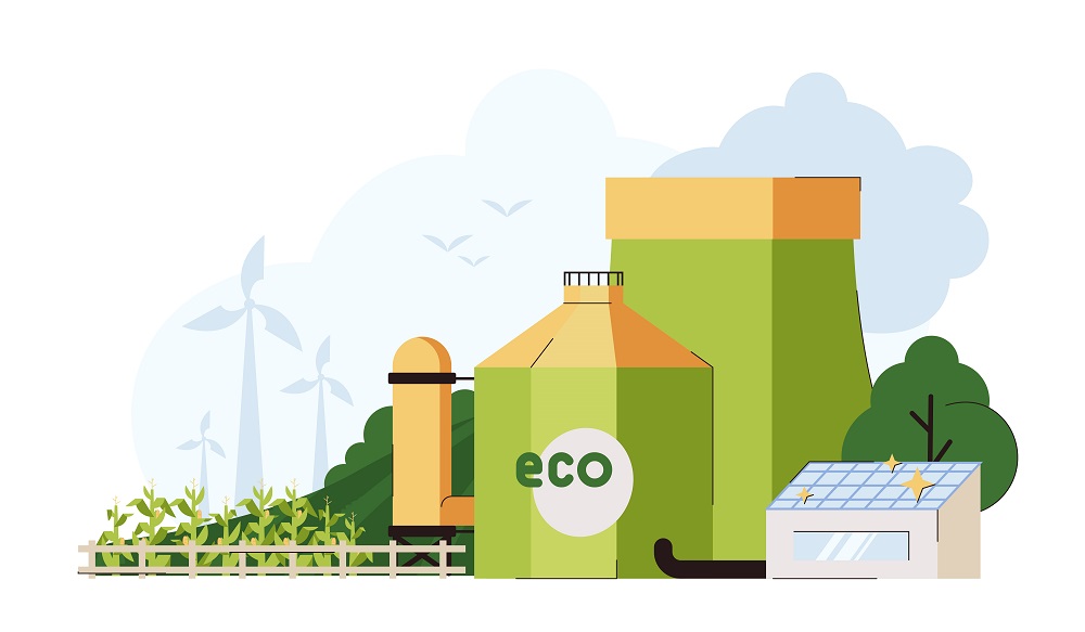Imagen molino y placas solares