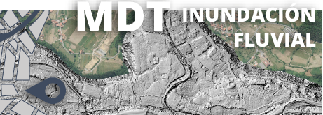 Ejemplo del MDT de las áreas de alto riesgo de inundación fluvial
