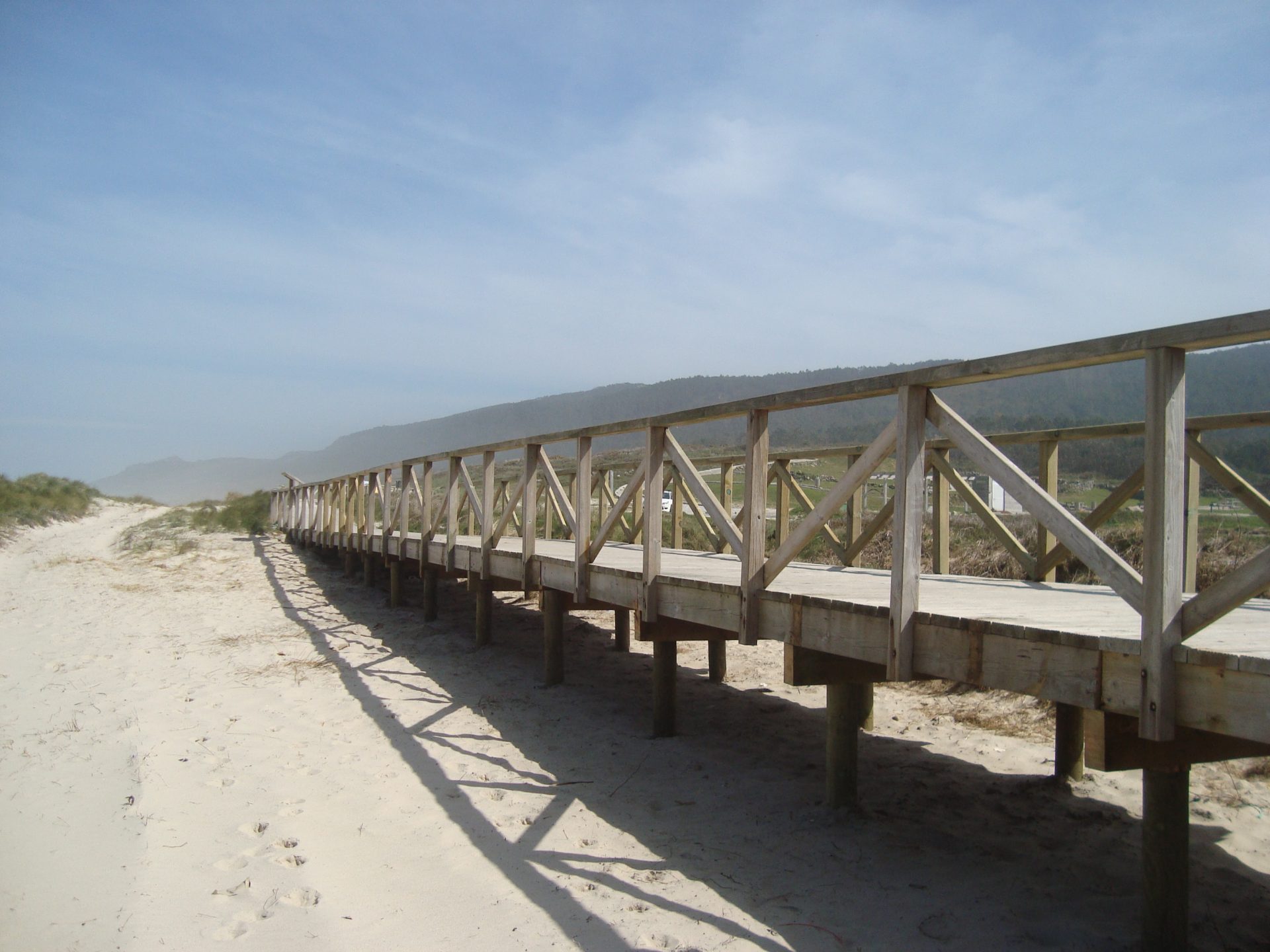 Playa de Traba. Avería en los accesos
