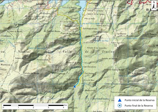 Mapa detalle Garganta Iruelas