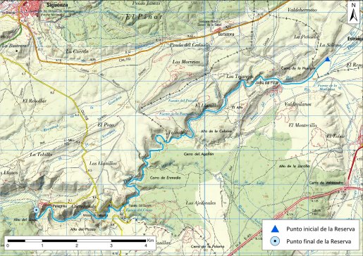 Detalle mapa río Dulce