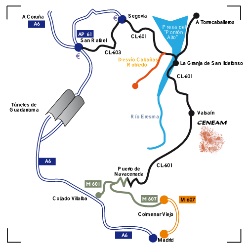 Mapa de Localización del CENEAM