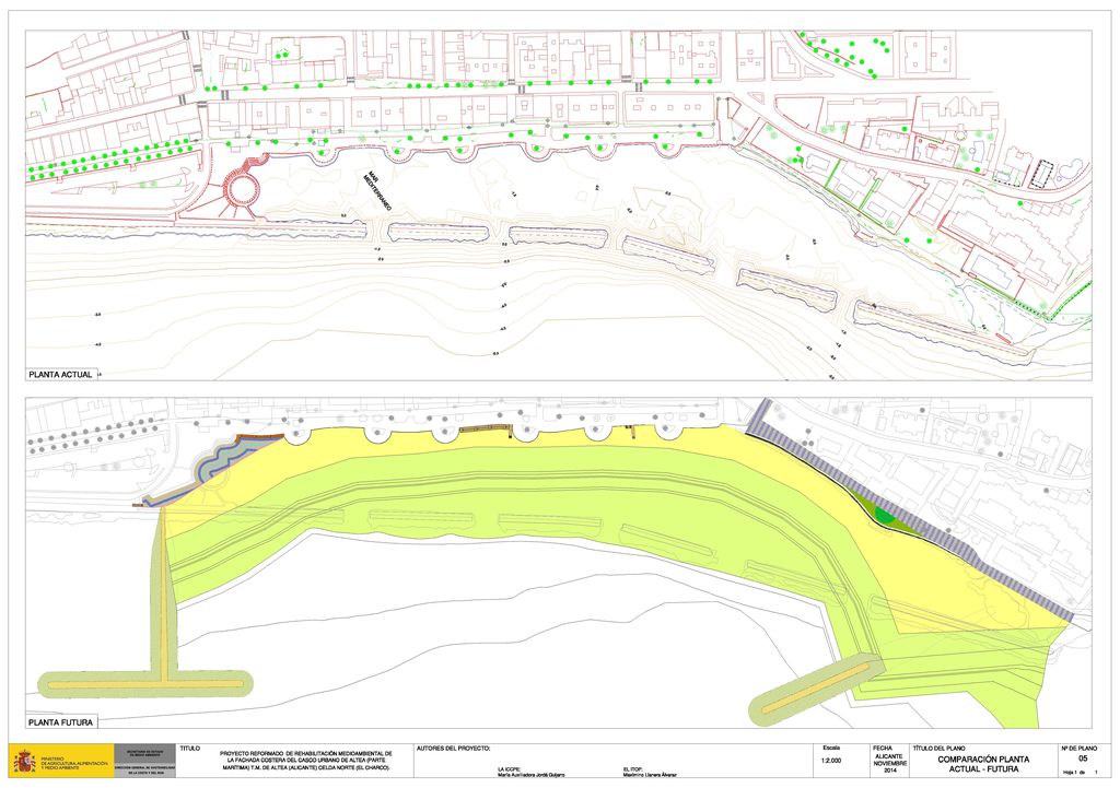Plano de Planta (antes y después)