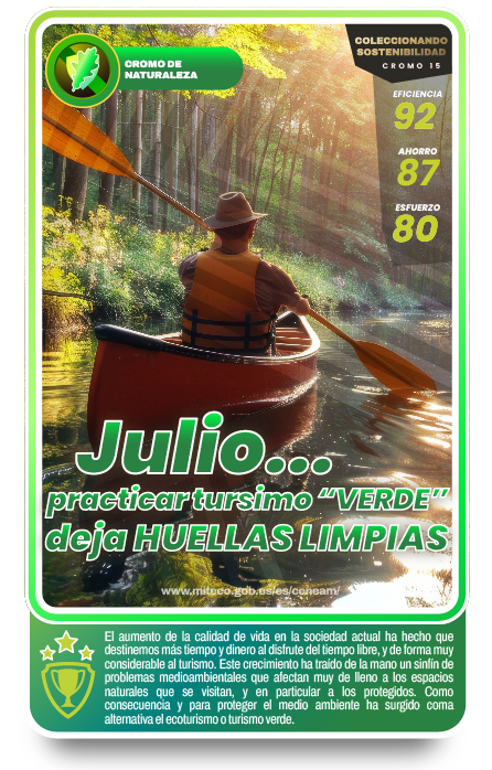 practicar turismo "verde"