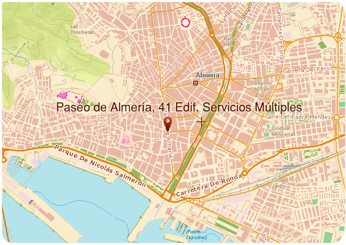 Mapa de situación del Servicio Provincial de Costas