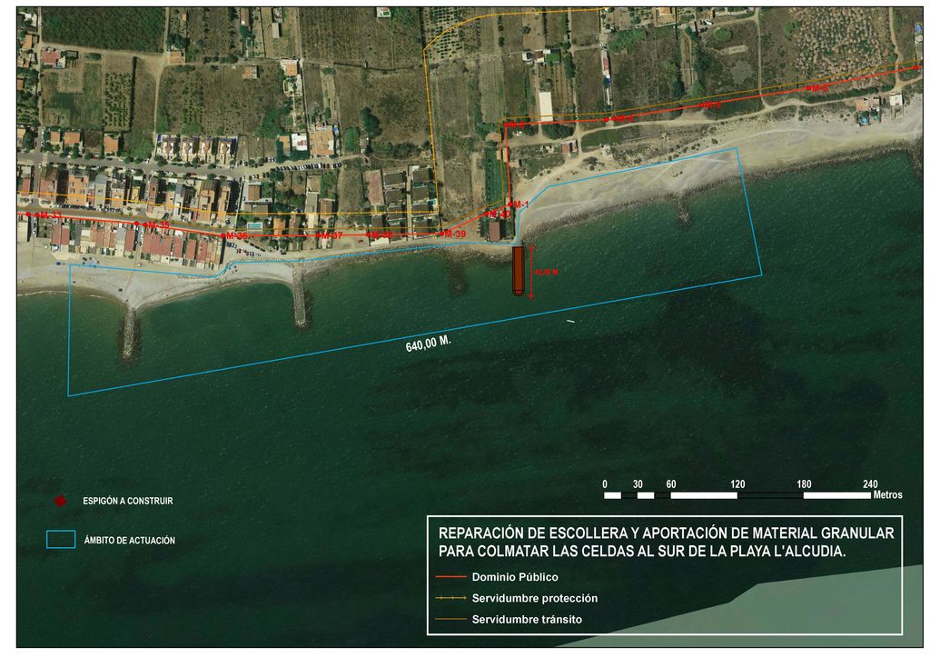 Plano de actuaciones en el emplazamiento